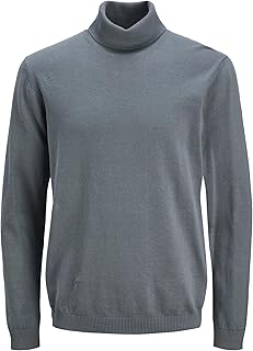 JACK & JONES Male Turtleneck Pullover Plain Turtleneck Sweater