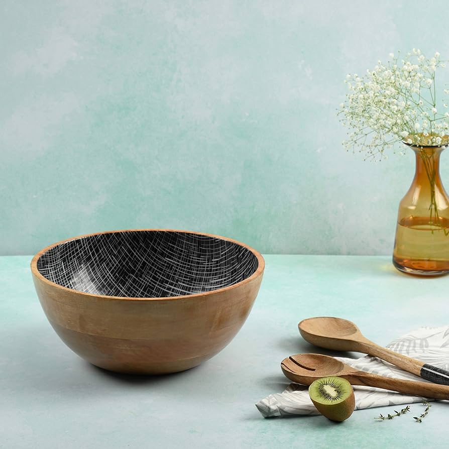 食器 LE CREUSET Wood Salad Bowl 21cm Woodard & Charles 3 Piece 14