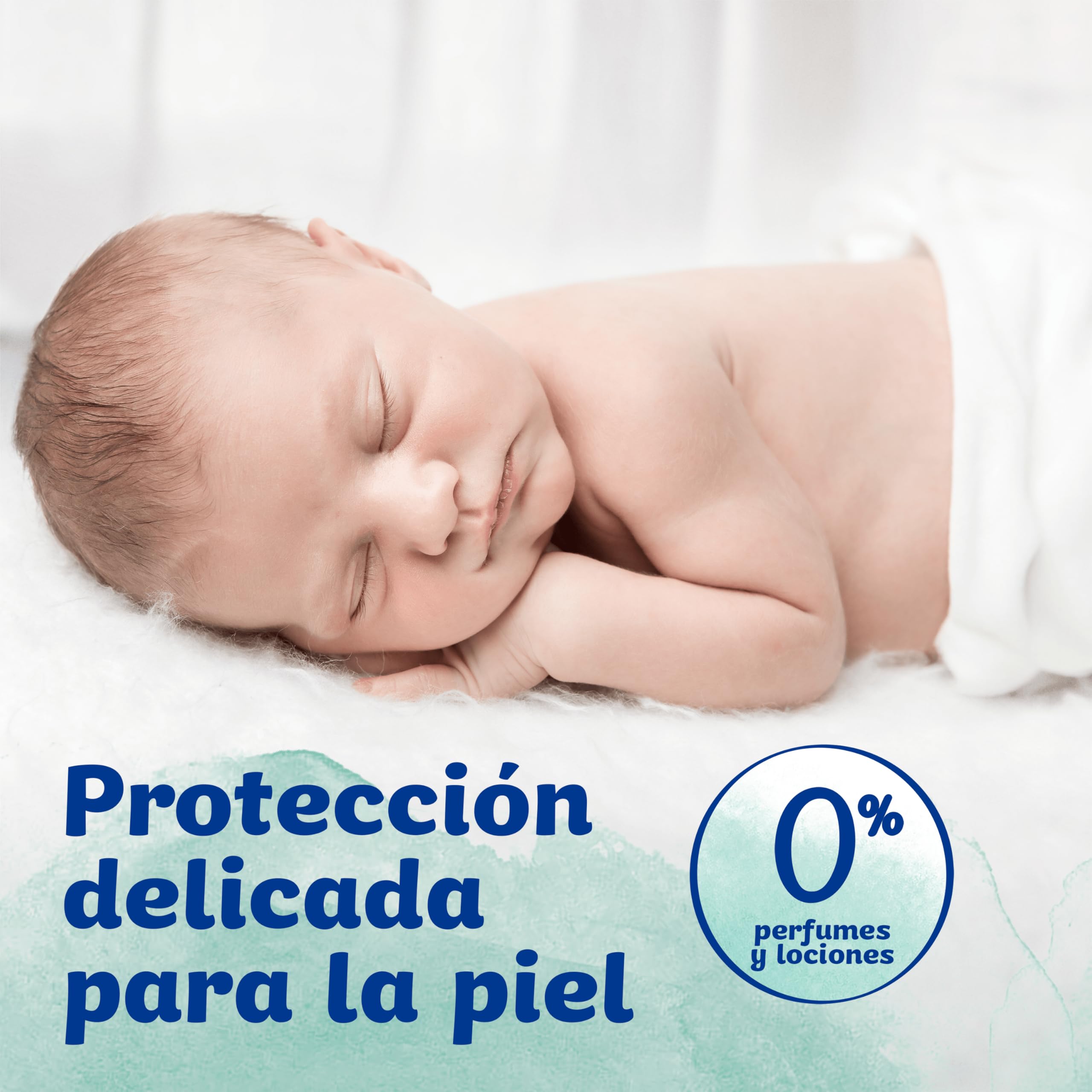 Dodot Pañales Bebé Cuidado Total, Talla 3 (6-10 kg), 132 Pañales +Regalo de 10 Toallitas Aqua Pure 99% Agua, Protección Delicada De La Piel, Pack Mensual