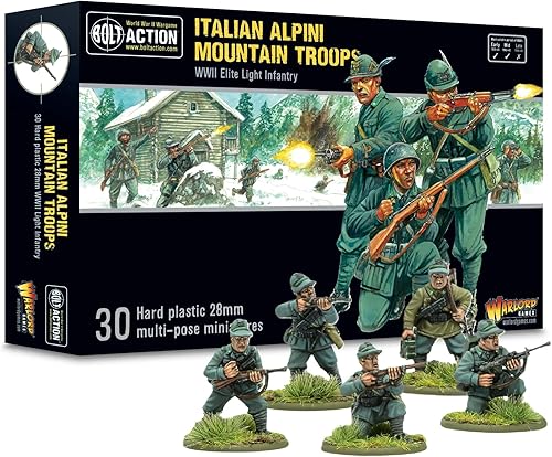 Warlord Games Bolt Action Italian Alpini Mountain Troops 156 WWII Mesa Top Wargaming Plastic Model Kit 402015803