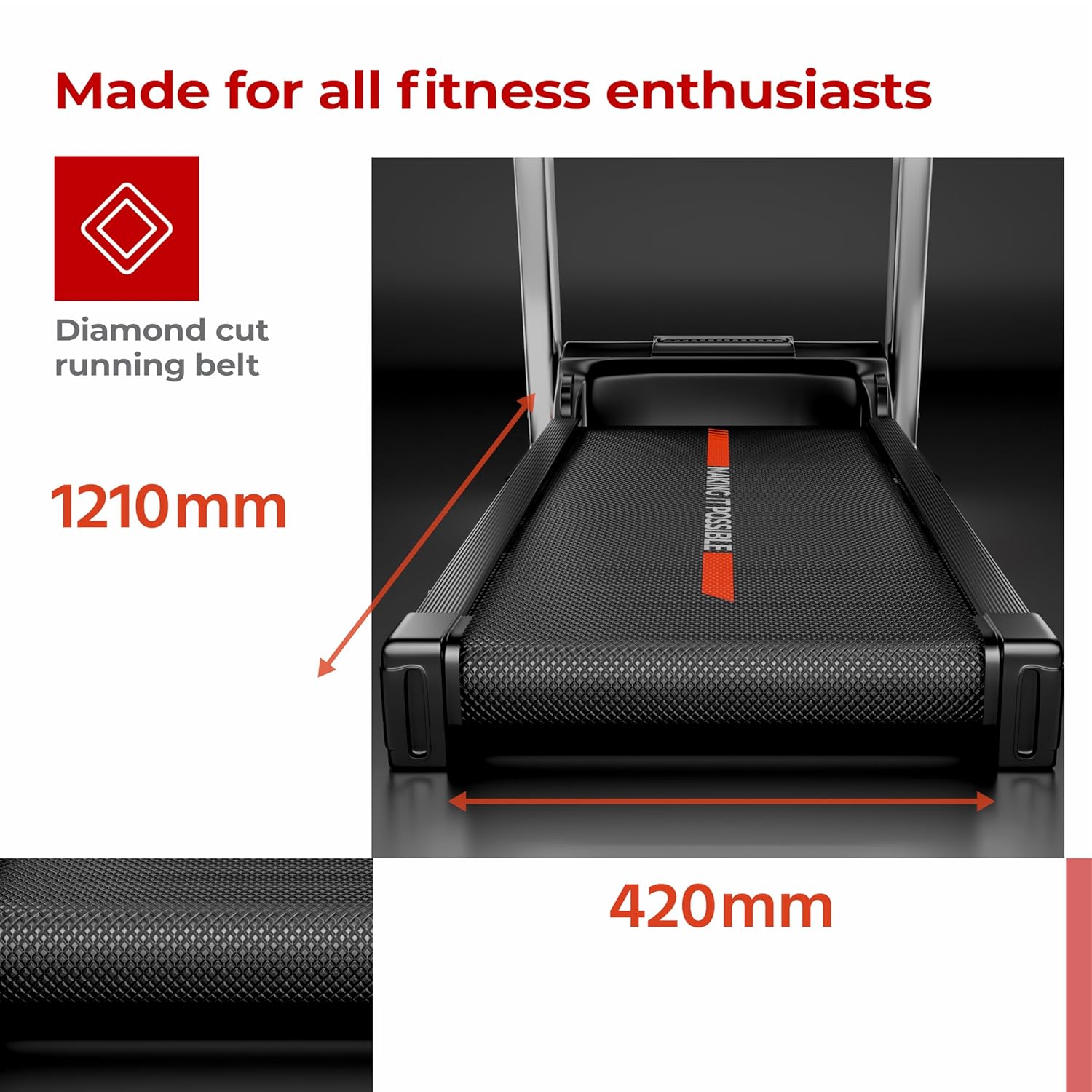 Buy Now Lifelong Treadmill For Home Gym 4.5 Hp Peak Motorised Treadm...