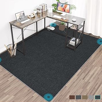 Amazon Co Jp Amazon 限定ブランド チェアマット 床保護マット140 160cm デスク 椅子 マットhriiiiya大判 厚さ4mmゲーミングデスクデスクカーペットダイニングマット デスクマット 家具保護パッド キズ防止 防音傷防止マットズレない 吸着セルフ粘着 ホーム キッチン