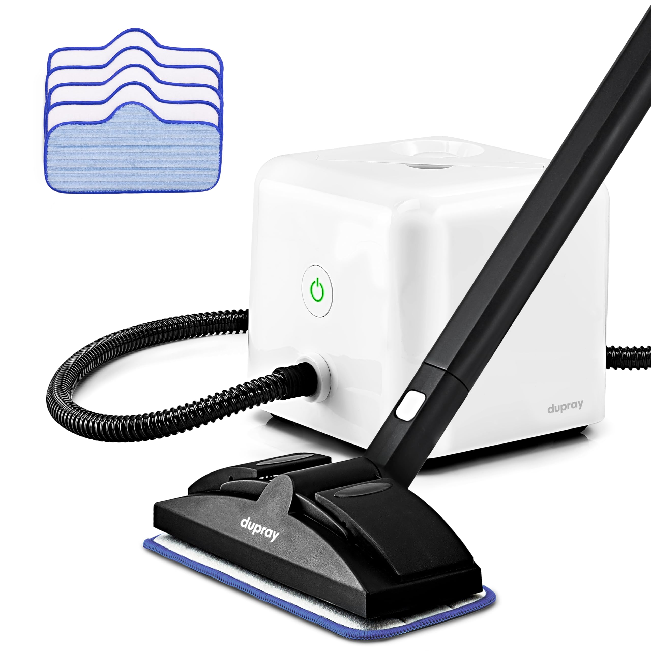 Dupray Neat Steam Cleaner with 22-Piece Accessories Kit | Powerful Multipurpose Portable Steamer for Floors, Cars, Tiles | Chemical-Free Disinfection
