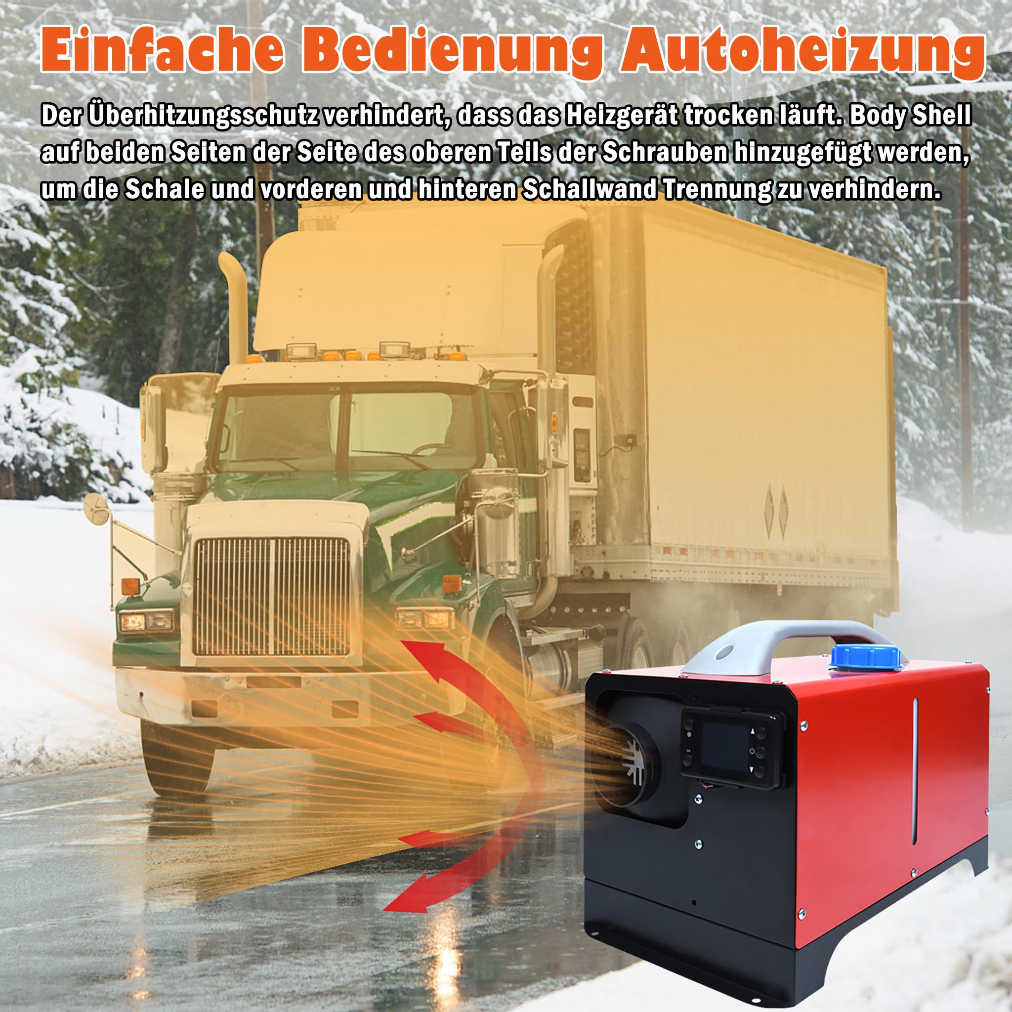 Froadp 8KW Diesel Standheizung 12V - Lufterhitzer Mit Fernbedienung Für Wohnmobil, LKW & PKW