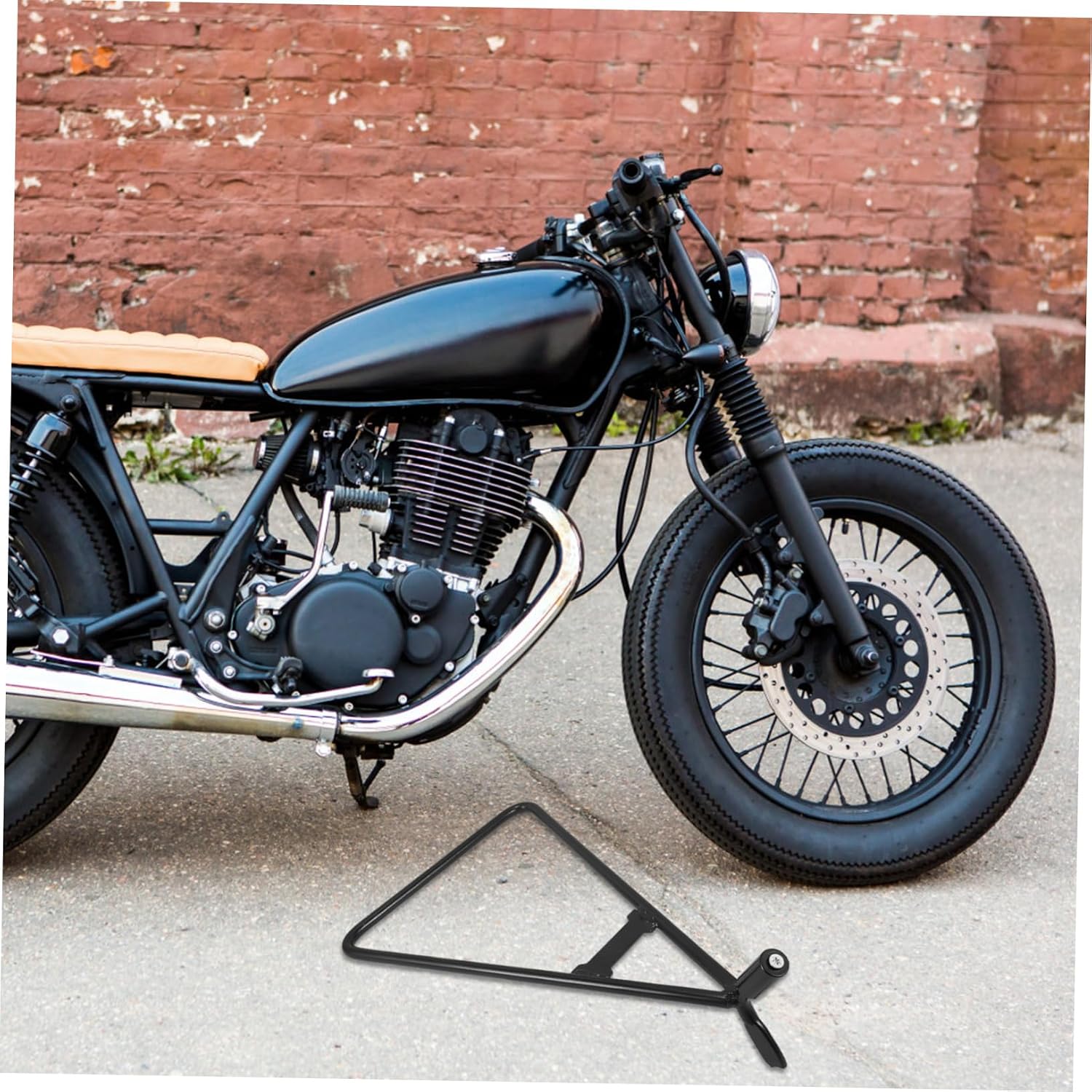 Motorcycle Kickstand Triangle Side Stand Iron Support Pad