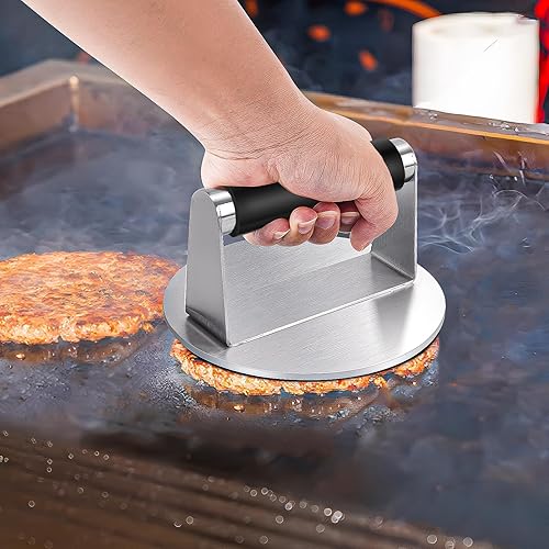 Miniatura 3 de Juego de 20 herramientas de barbacoa de acero inoxidable para Blackstone con espátula para parrilla, funda de hilvanado, bolsa de transporte para