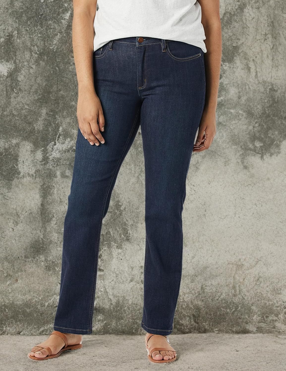 Jones New York Womens Lexington 5 Pocket Jean - Onyx WashPants