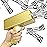 Alagoo Super Money Guns Paper Playing Spary Money Gun Make it Rain Toy Gun, Handheld Cash Gun Fake Bill Dispenser Money Shooter Toy(Metallic Gold)