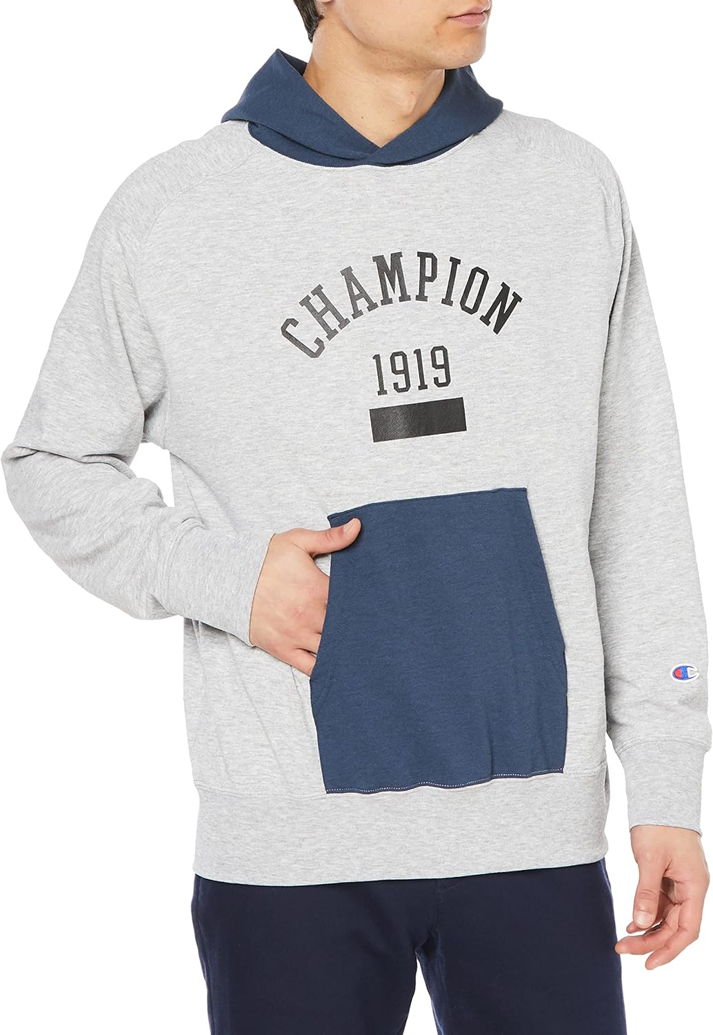 Amazon.co.jp: [チャンピオン] パーカー 長袖 丸首 ストレッチ 軽量