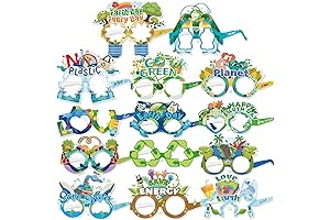 HOWAF 28pcs Earth Day Decorations Paper Glasses: Celebrate the Joyous Occasion