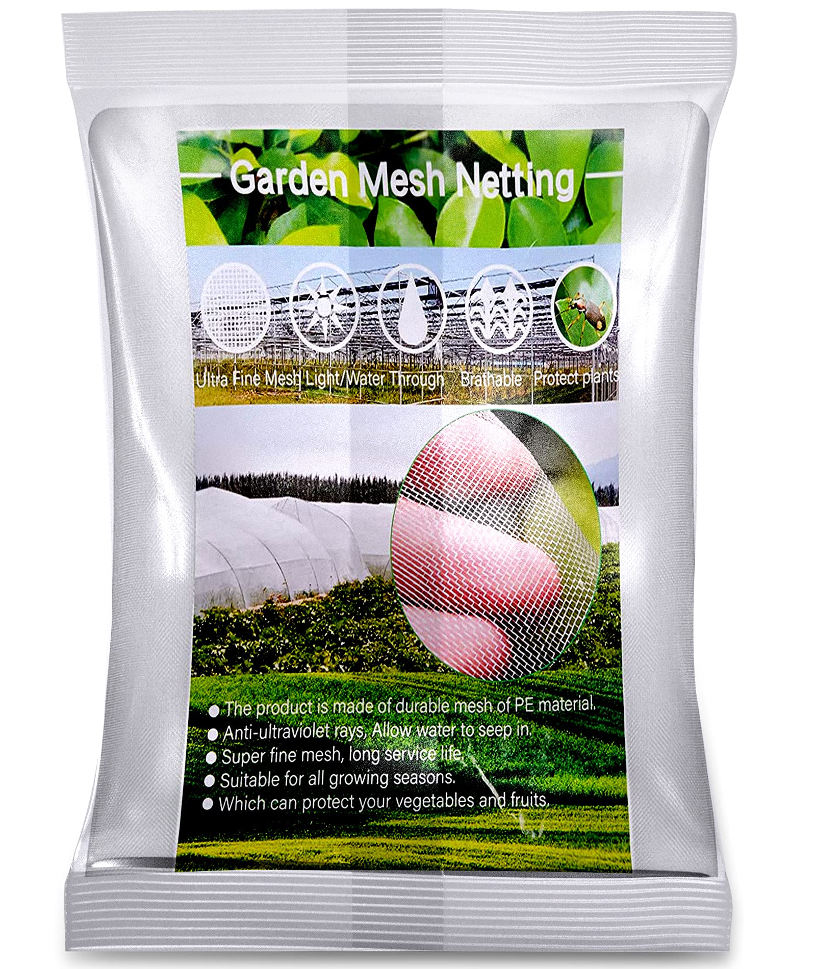 Buy wohohoho Garden Insect Mesh Netting 6.6ft x 32ft (2m x 10m), 1mm