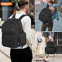 Vista 8 de PGmoon Console Backpack Compatible with Playstation 5 & PS5 Slim, Travel Carrying Case Bag with Protective Liner Fits 15.6" Laptop, Headset