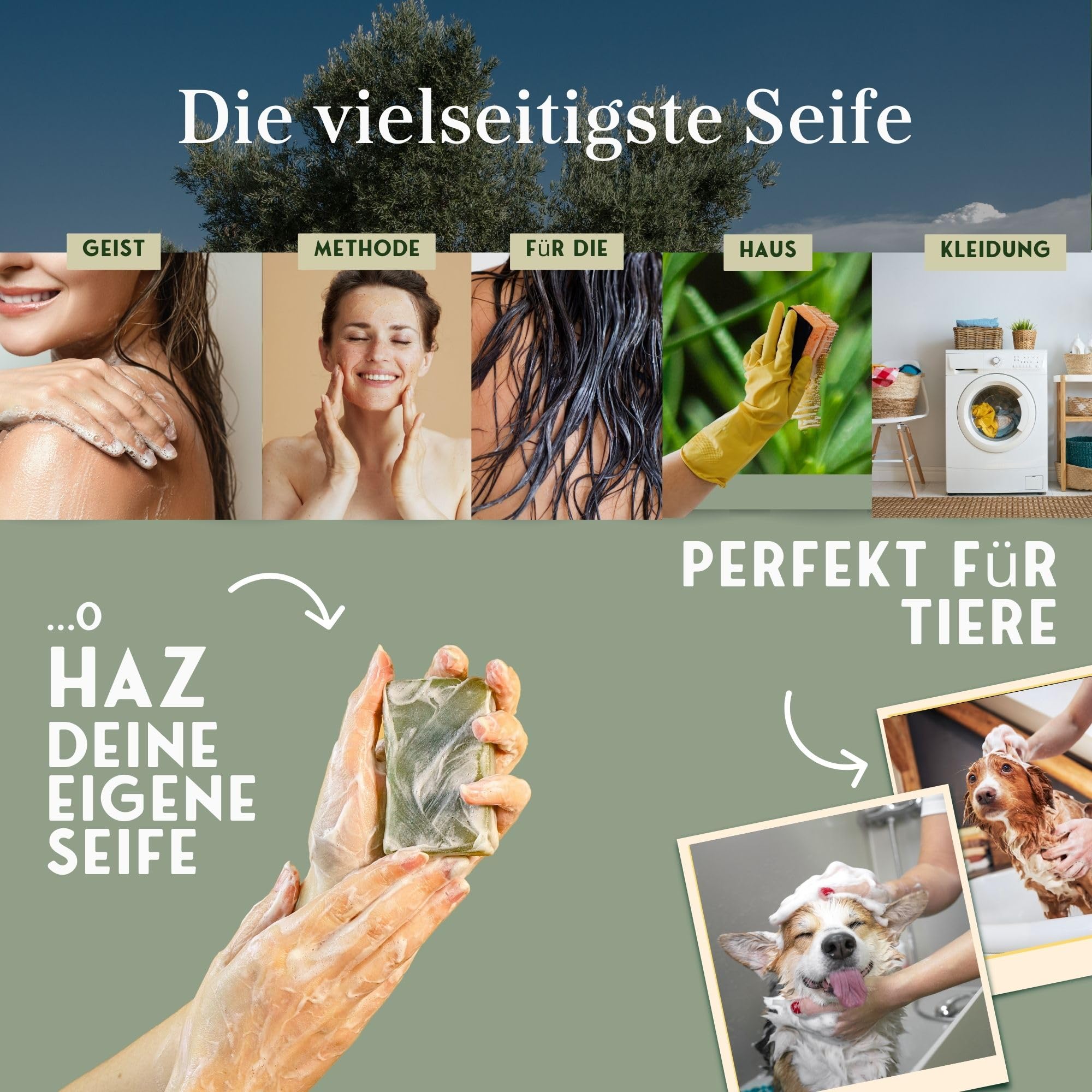 Castile Flüssig Seife auf Olivenöl und entfernt Mitesser Naturkosmetik Küche Kleidung Liquid Reinigungsflüssigkeit 5000 ml Antibakterielle Seife Flüssigseife Pflanzenseife