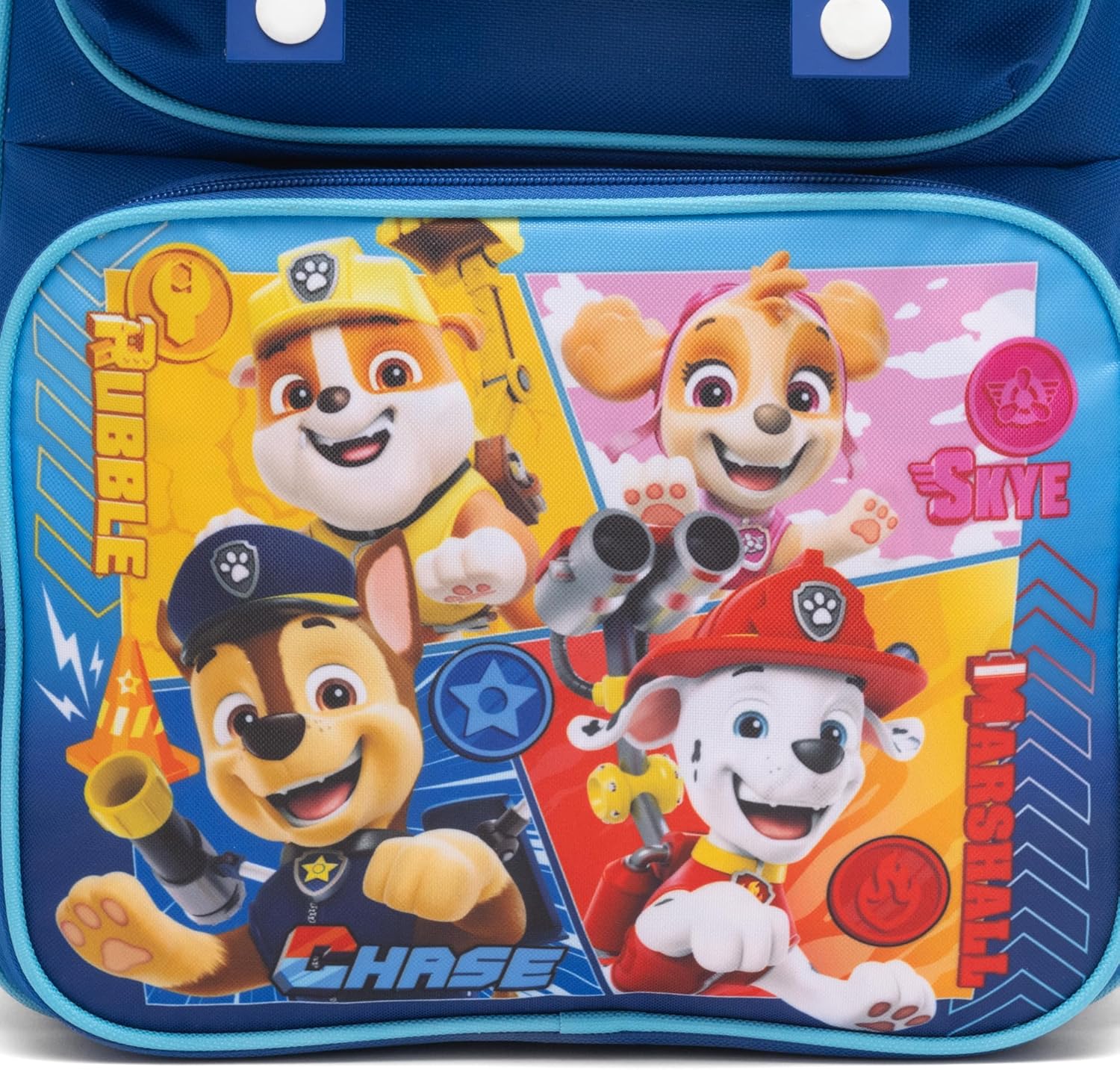 Ruz - Paw Patrol Large School backpack with Padded Back and Adjustable Straps, Blue, A28245