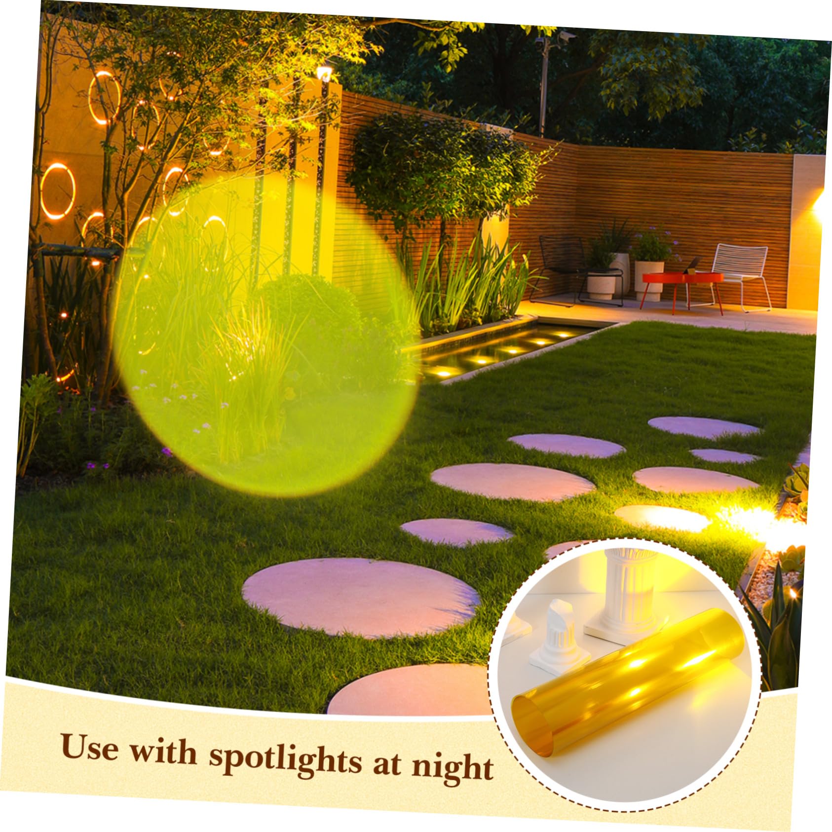 HOMSFOU Gelatine Colorate per Luci in Pet Bordo Liscio e Leggero, Film Trasparente per Filtri Faretti 66mm, per Illuminazione Fotografica e Studio
