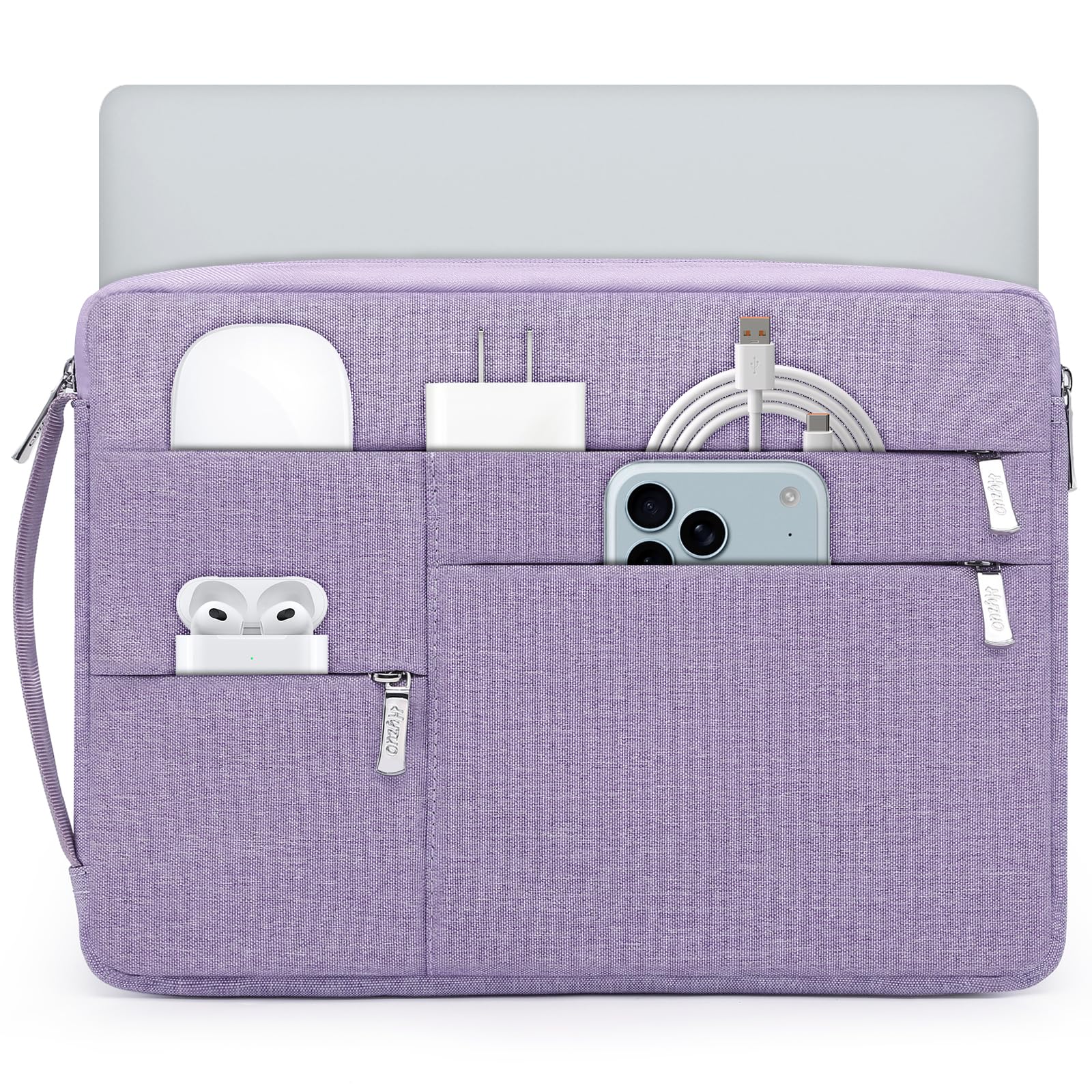 HYZUO 14-15 Inch Laptop Sleeve Bag for MacBook Air 15 M4 M3 M2, MacBook Pro 15, 15" Surface Laptop, XPS 14/15 Plus, Portable NoteBook Case for 14" HP