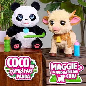 Amazon.com: FurReal Coco The Tumbling Panda, 10.5 Inch Interactive