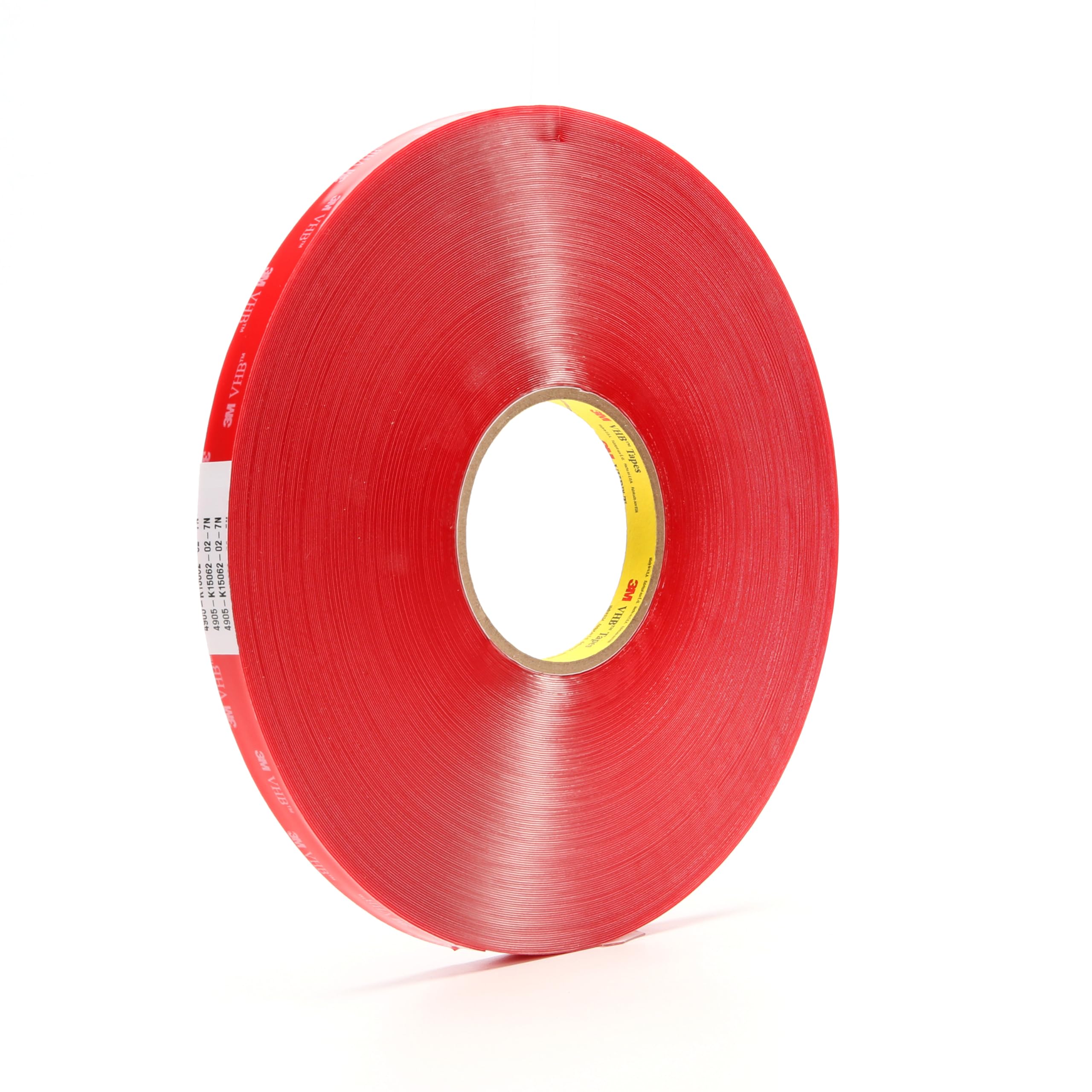 VHB 3M Cinta de Espuma Acrílica 4905P, 15 mm x 66 m, 0.5 mm, 5 Rollos | Incolora