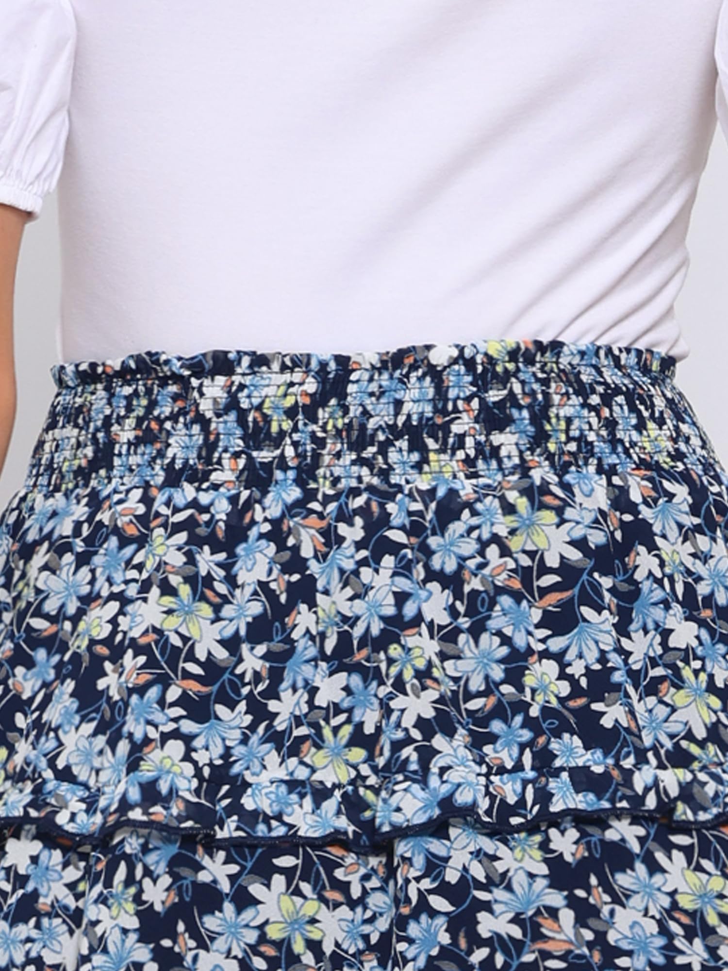 Allegra K Damen Floral Skirt Casual (1er Pack)
