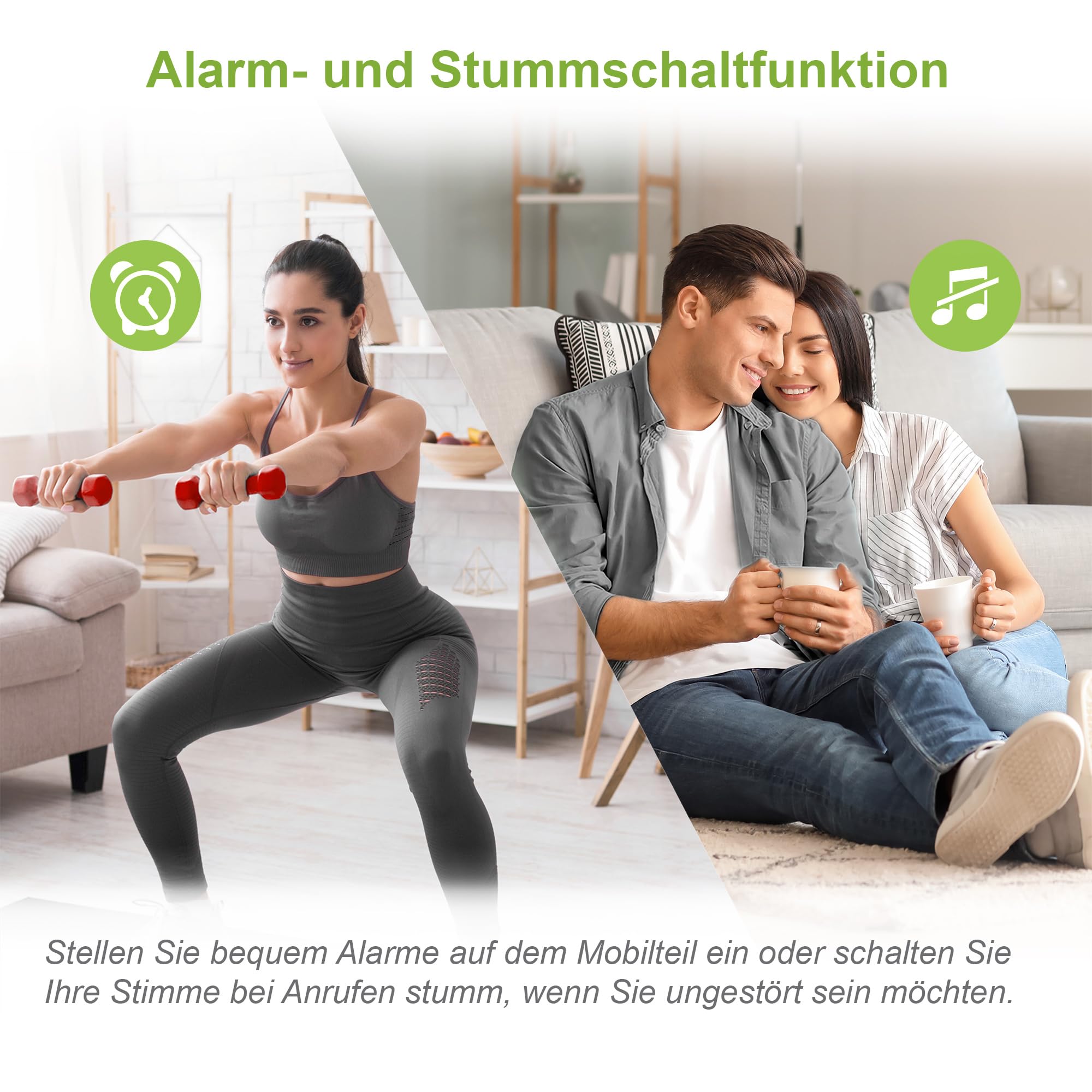 VTech CS1401 DECT Schnurloses Telefon 2 Mobilteile mit Anrufersperre, Freisprecheinrichtung, Anrufererkennung/Anklopffunktion, Hintergrundbeleuchtung Display, ECO-Modus Geringe Strahlung, Schwarz