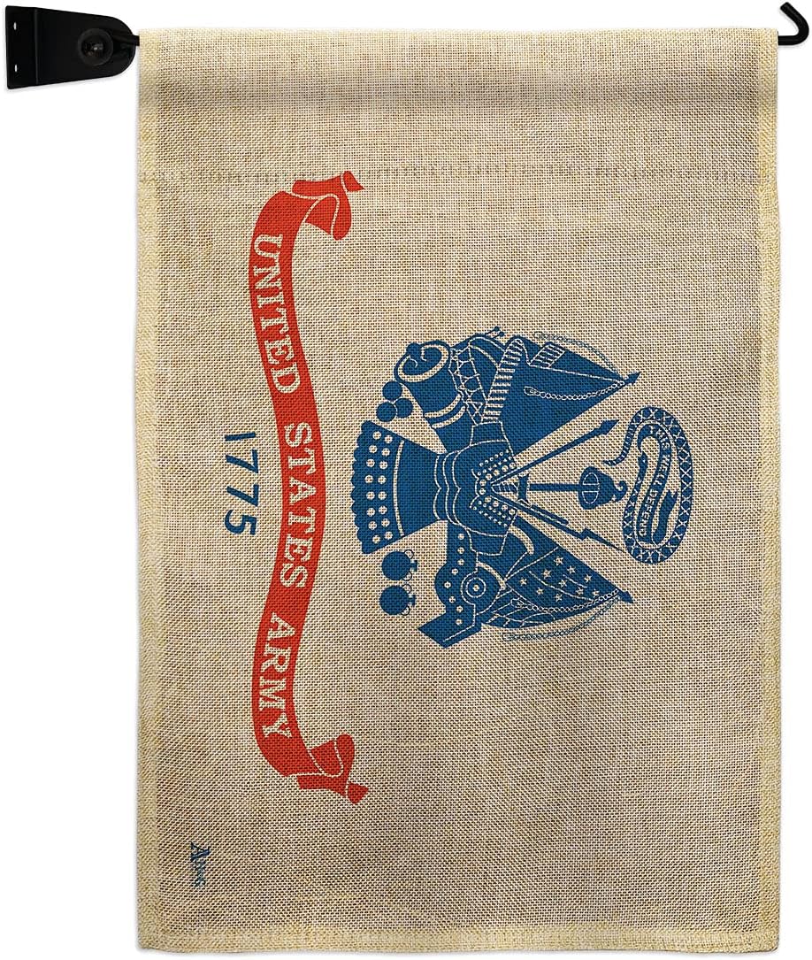 Army Burlap Burlap Garden Flag Set Mailbox Hanger Armed Forces Rangers United State American Military Veteran Retire Official Small Decorative Gift Yard House Banner Double-Sided Made In USA 13 X 18.5
