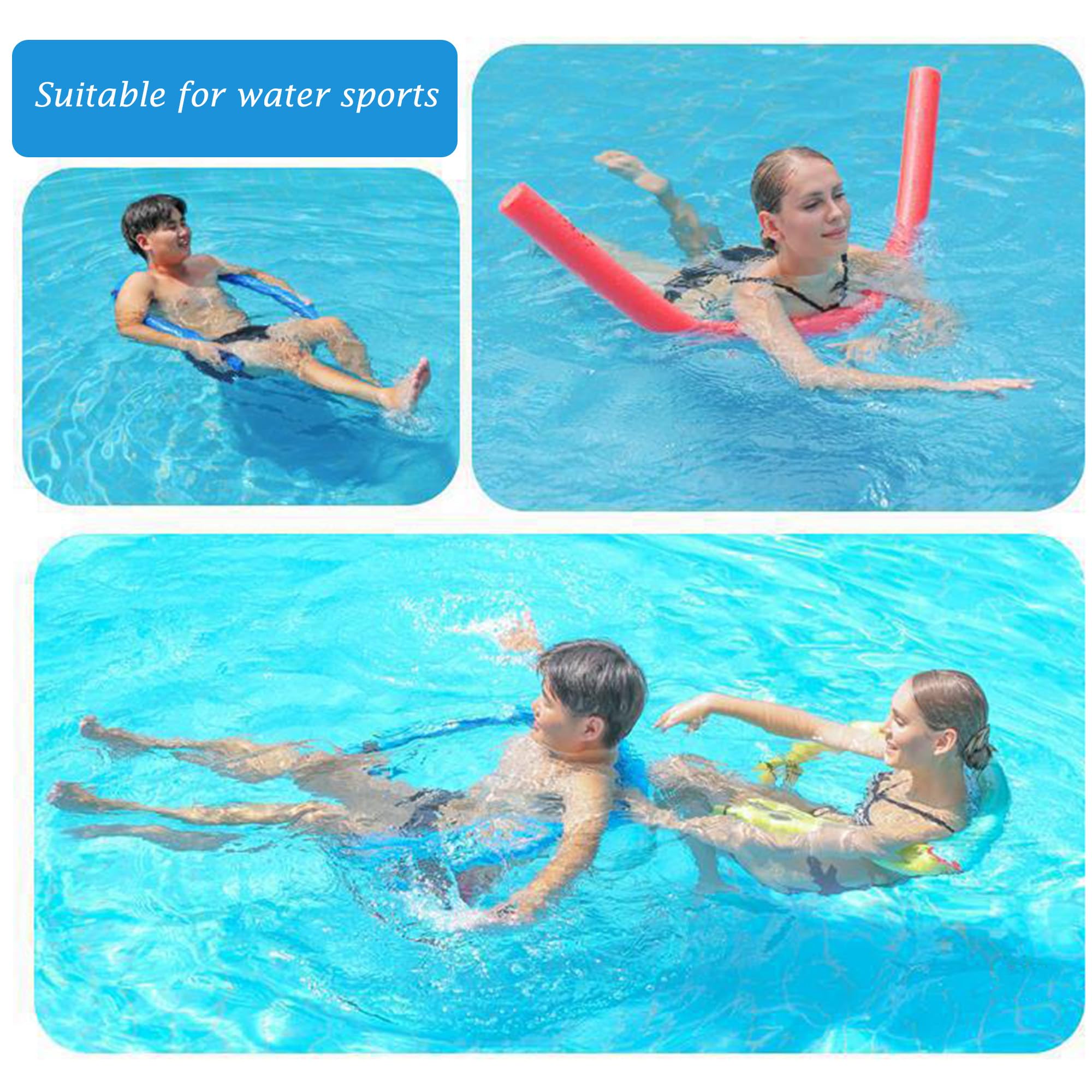 Chaise Flottante En Filet Pour Piscine – Nouille Standard, Pliable, Portative, Adulte Et Enfant
