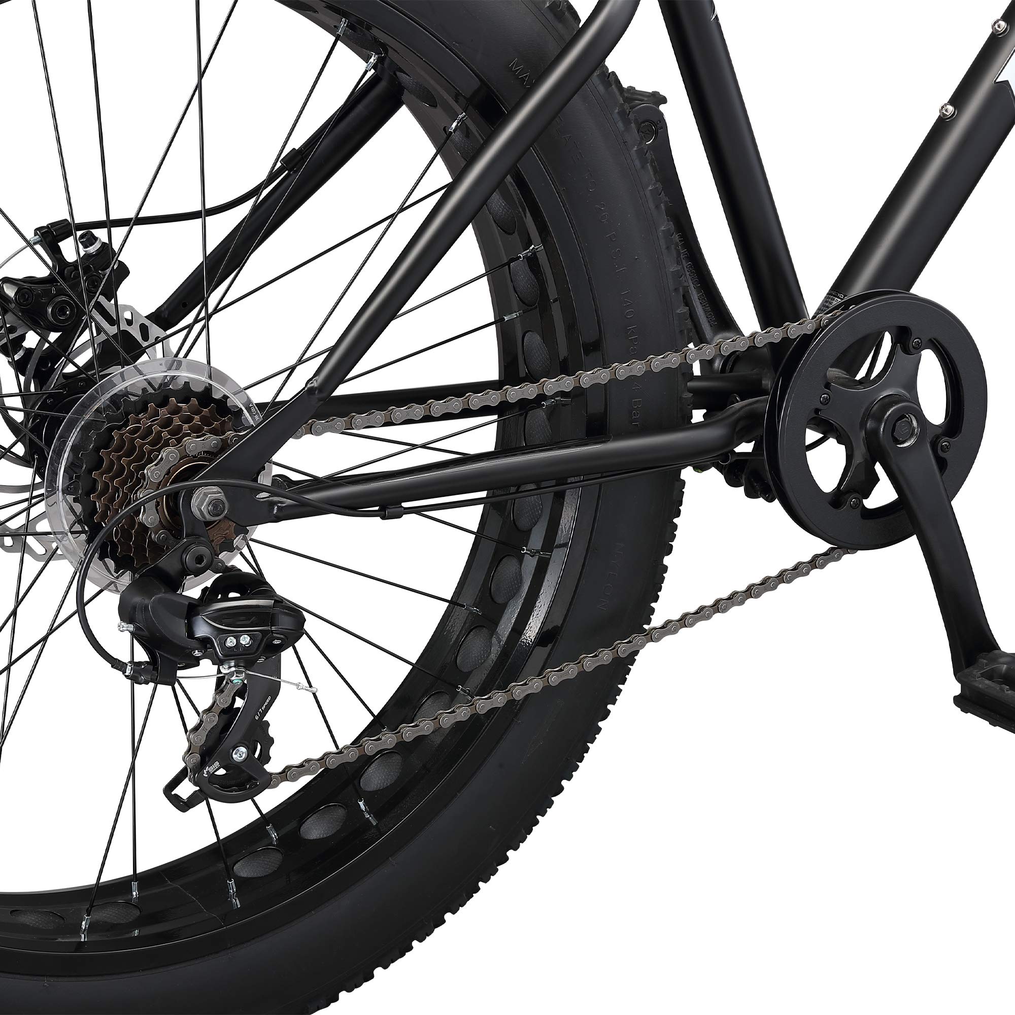 Mongoose Malus Adult Fat Tire Mountain Bike, 26Inch Wheels, 7Speed