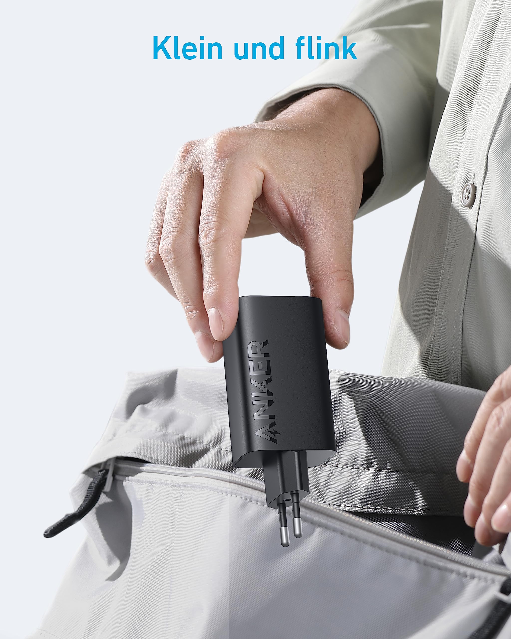 Anker 335 USB C Ladegerät 67W, 3-Port Schnellladegerät mit PIQ 3.0, PD Charger für iPhone 17/16/15, MacBook Pro, iPad, Galaxy, Pixel
