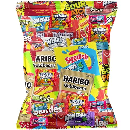 Miniatura 1 de Paquete surtido de dulces surtidos  Surtido de dulces de fiesta envueltos individualmente  Dulces para cada ocasión (paquete variado de 32 onzas)