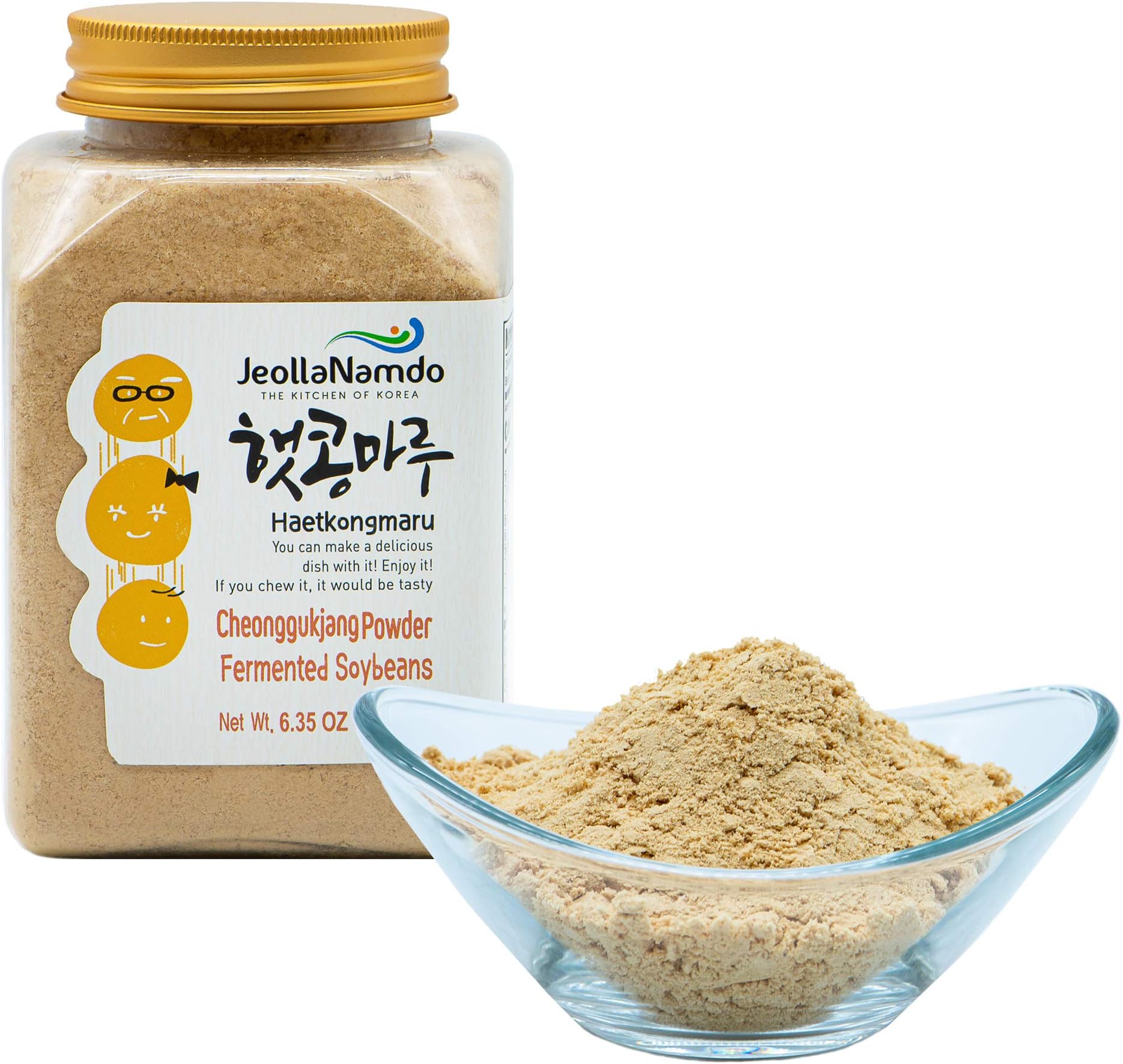 Fermented Soybean Powder [ Korean Pantry ] Traditional Cheonggukjang Recipe, Vegan, No GMO or Gluten, Origin of Natto [ JRND Foods ] 180g