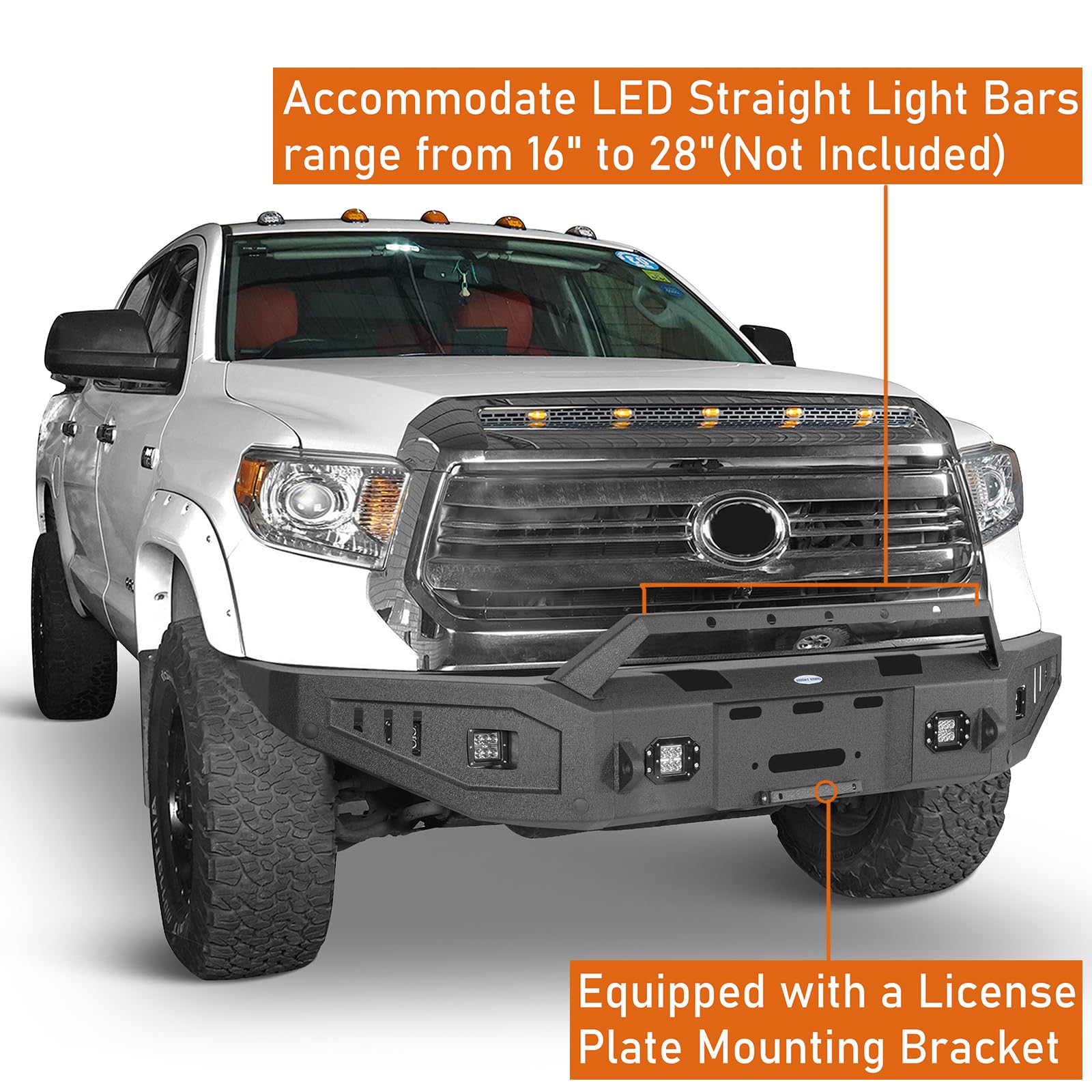 Amazon.co.jp: u-Box 14-21 Tundra フロントバンパー 全幅 オフロード