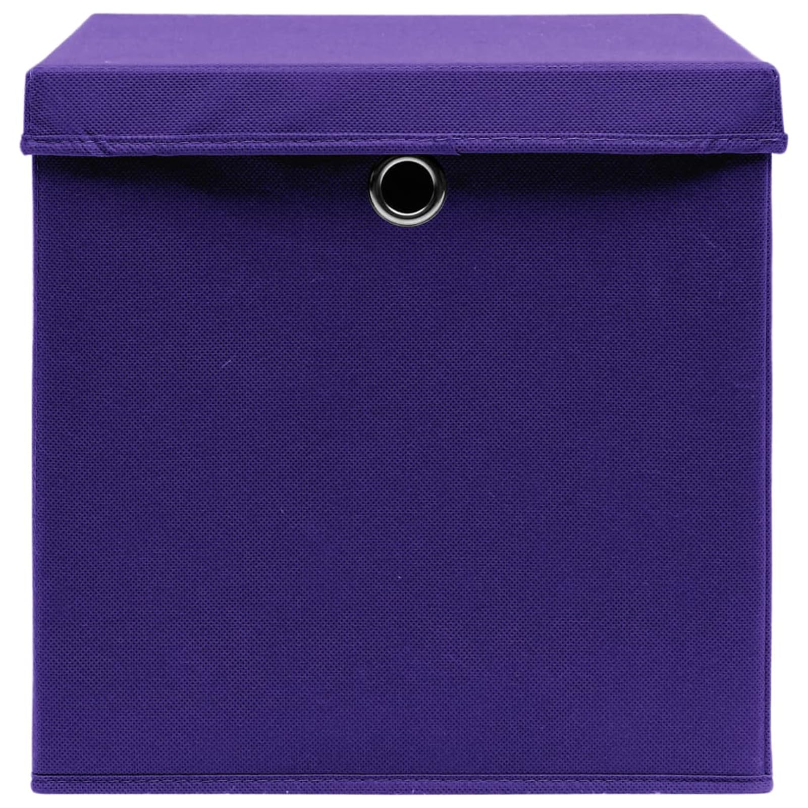 LAPOOH Aufbewahrungsboxen mit Deckel 4 STK Spielzeugkiste, Aufbewahrungskiste, Kleideraufbewahrung, Kleideraufbewahrung & Organisation, Lila 32×32×32 cm Stoff