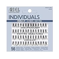 Vista 1 de Ardell Pestañas postizas negras largas sin nudos, dobles bengalas dobles