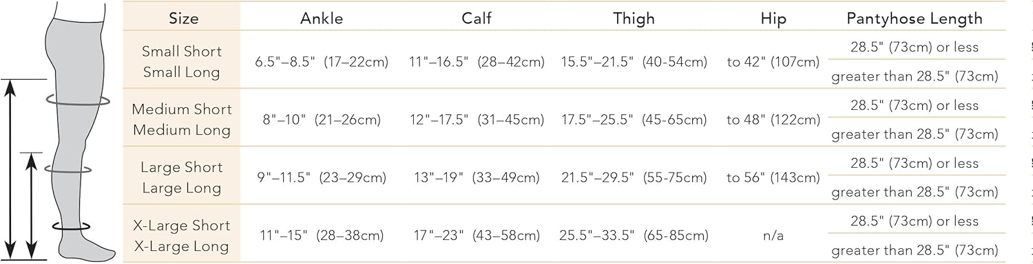 Ease Opaque Open-Toe Waist Highs - 30-40mmHg Firm Compression Stockings (Black, Medium Long)