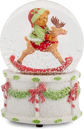 Roman 133486 - Globo de nieve (3.937 in), cúpula mecedora para caballos, 5.5 pulgadas, multicolor