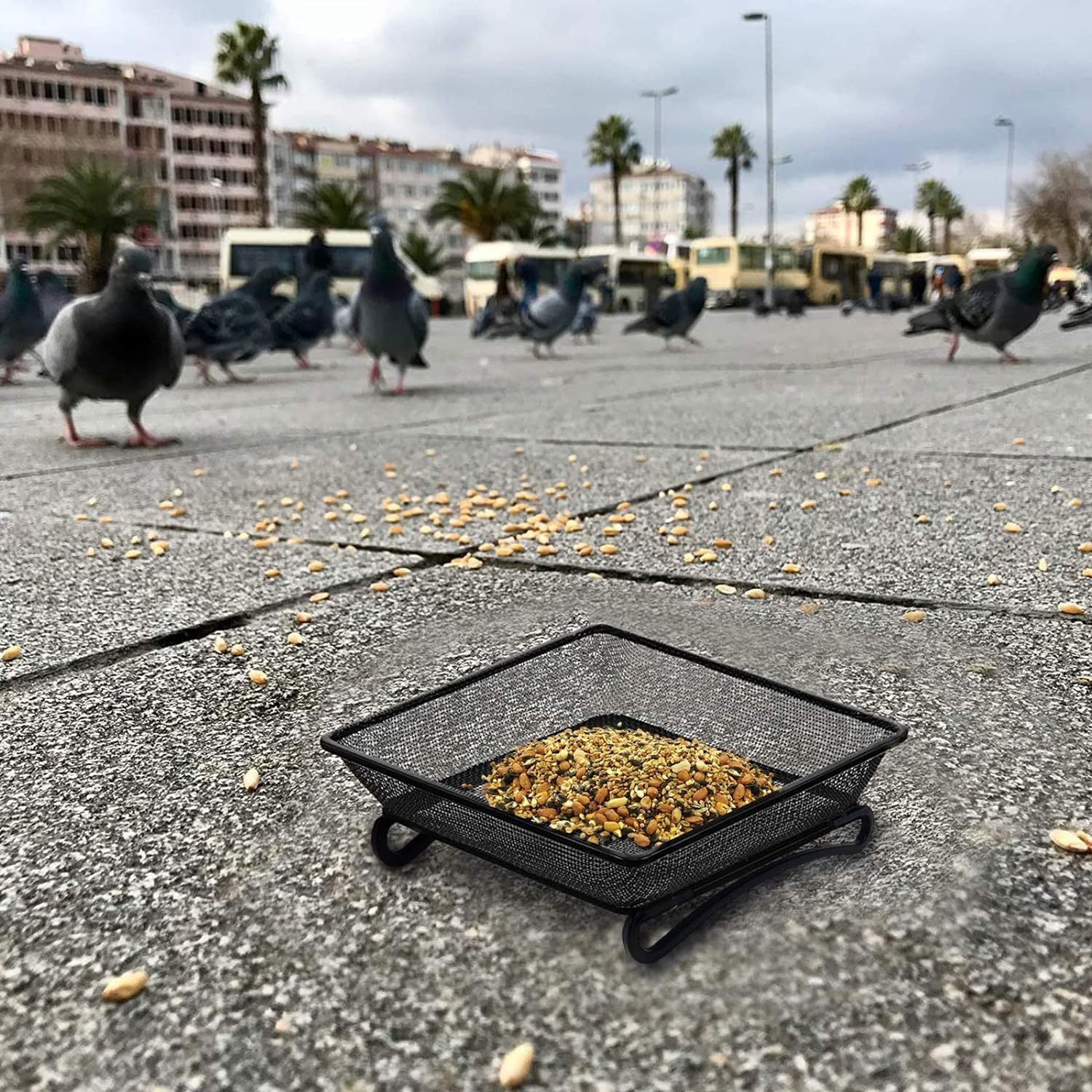 Comedero para pájaros Colgante de Bolas,Bola Colgando Salvaje,comedero para pájaros al Aire Libre,Aves Silvestres para Colgar,comedero para pájaros Colgante a Prueba de Ardillas (A) — view 6
