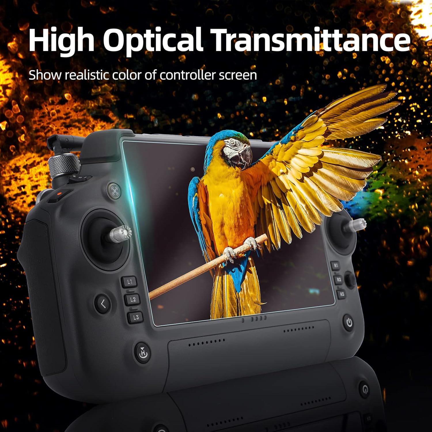 Screen Protector for DJI Matrice 4 RC Plus 2 Remote Controller Tempered Glass Film, Protective Films Compatible with DJI Matrice 4T 4E Drone Transmitter Accessories
