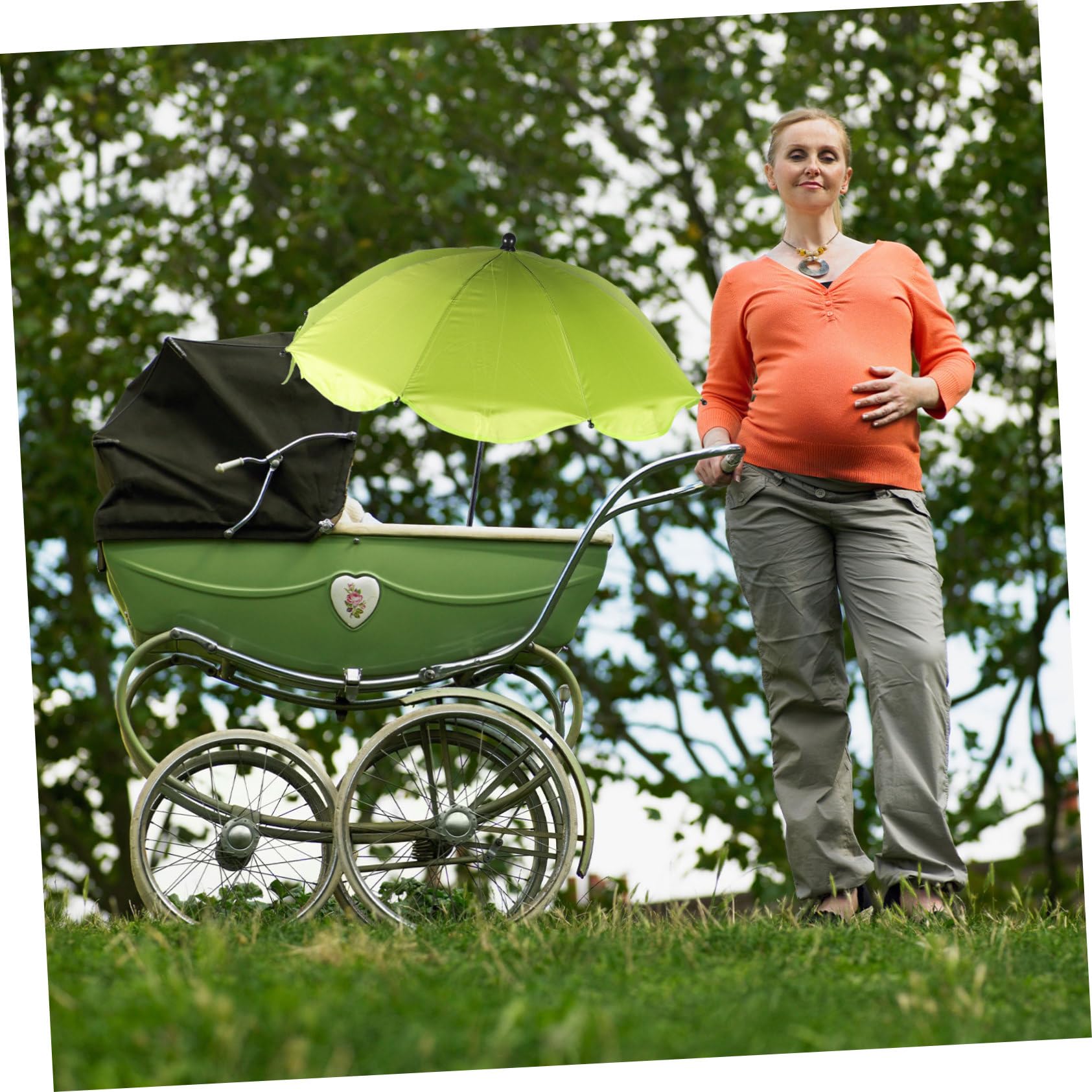 2stücke Stroller Umbrella Mit Uv-schutz Abnehmbare Sonnenschutzschirm Für Kinderwagen Verstellbare Halterung Und Passend Für Modelle