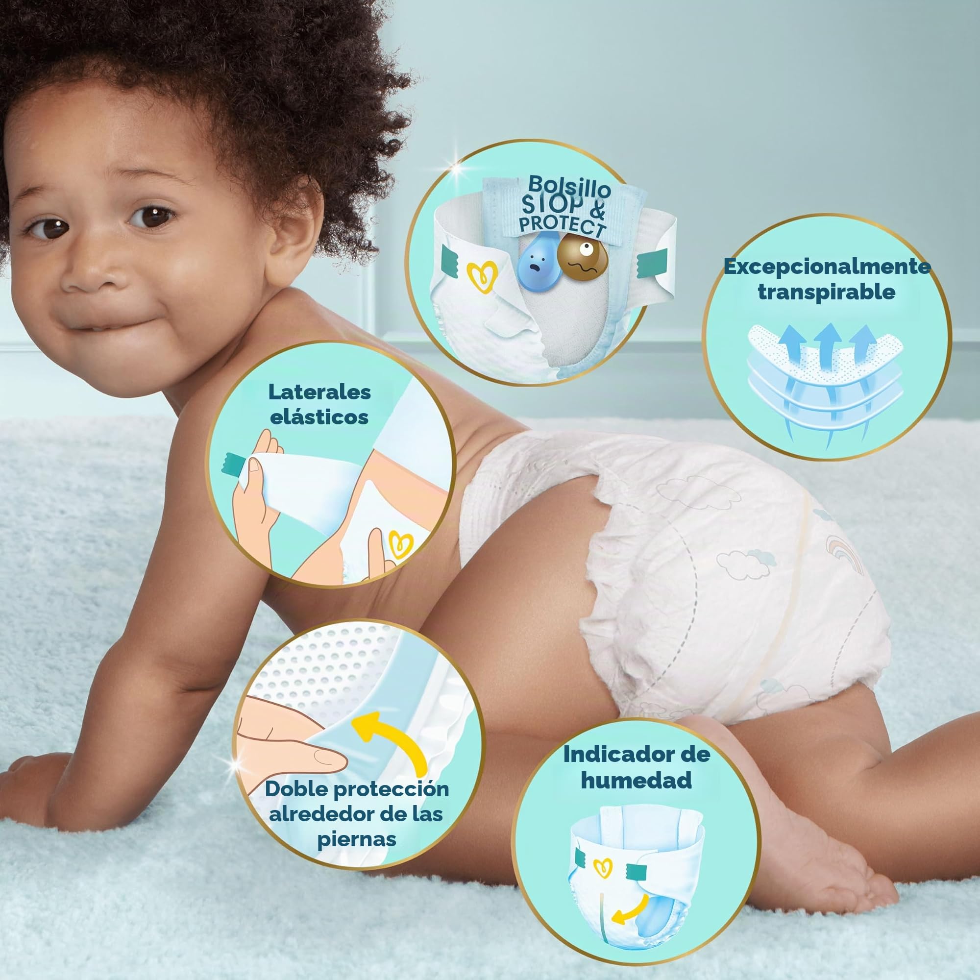 Pampers Premium Care 2 - Pañales (pequeños, 240 unidades)