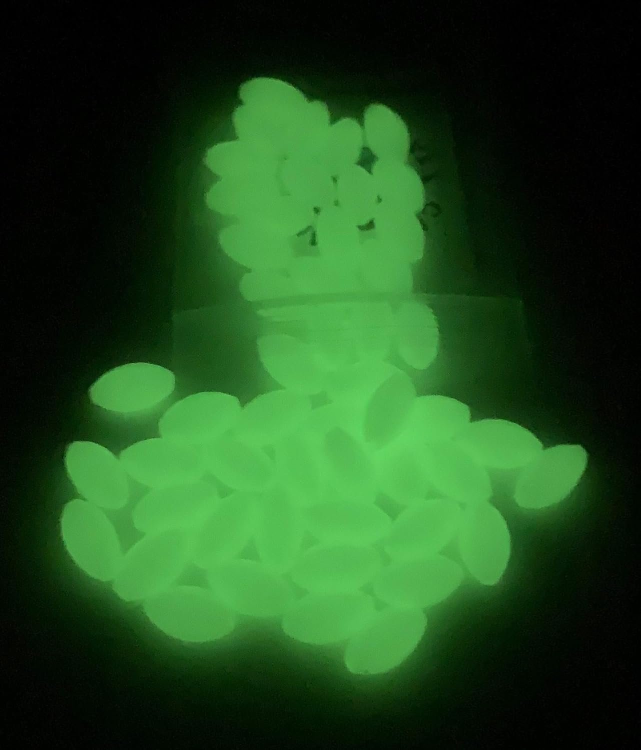 Luminous Glow Fishing Beads 3/8"x5/8" 50 Pieces Green