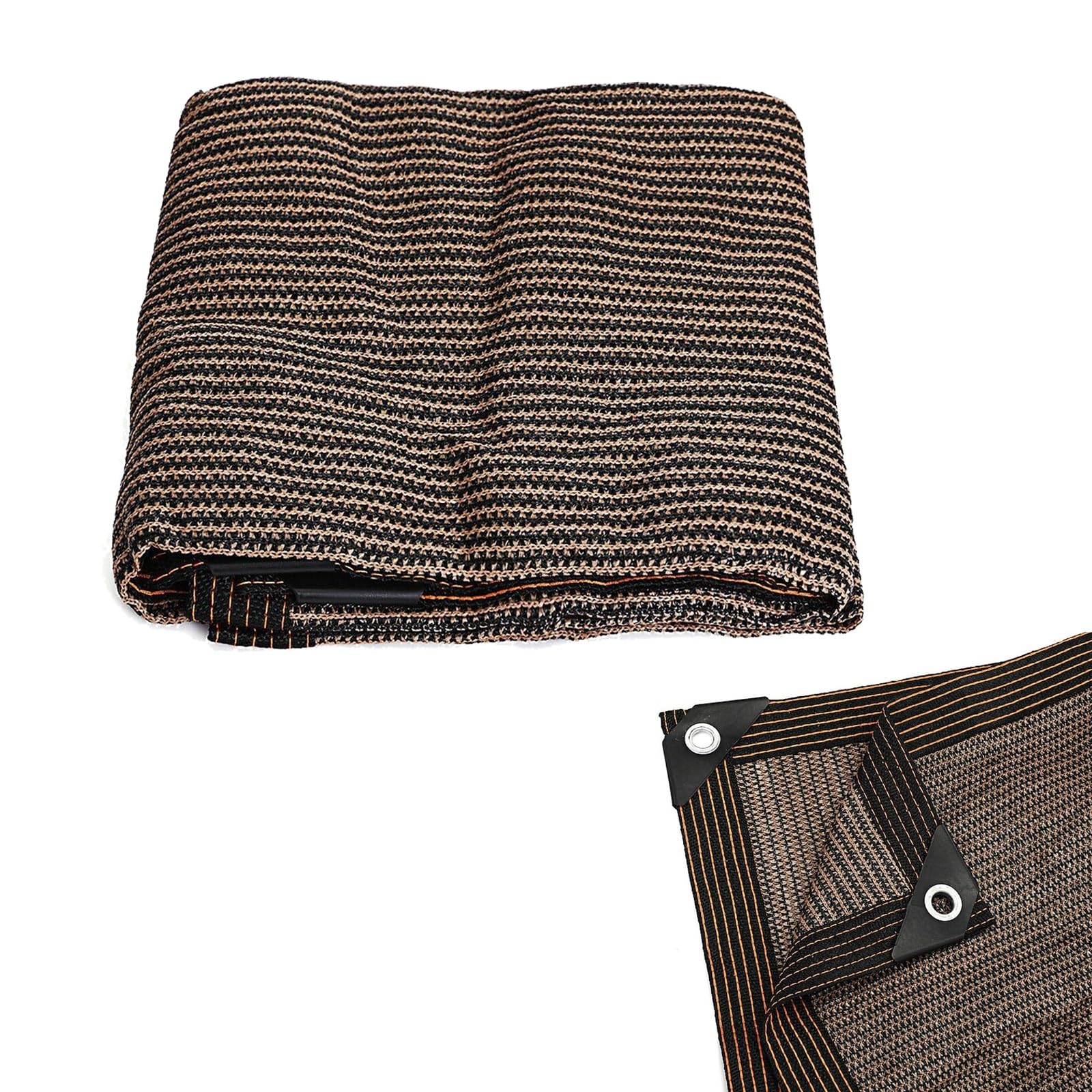 Pare-soleil renforcé et robuste en toile marron pour protection UV longue durée