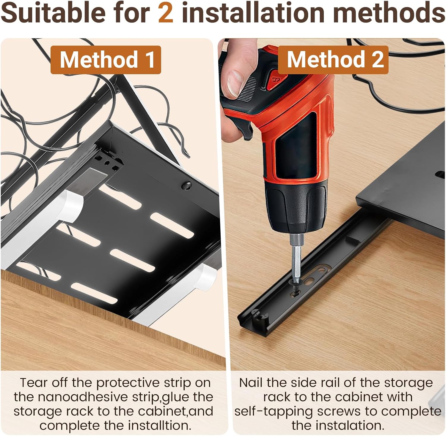 veimia Pull Out Water Bottle Organizer for Cabinet, Pull Out Water Bottle Organizer, Storage for Stanley Cup for Cabinet, for Stanley Cup Accessories Tools (Black) - Image 3