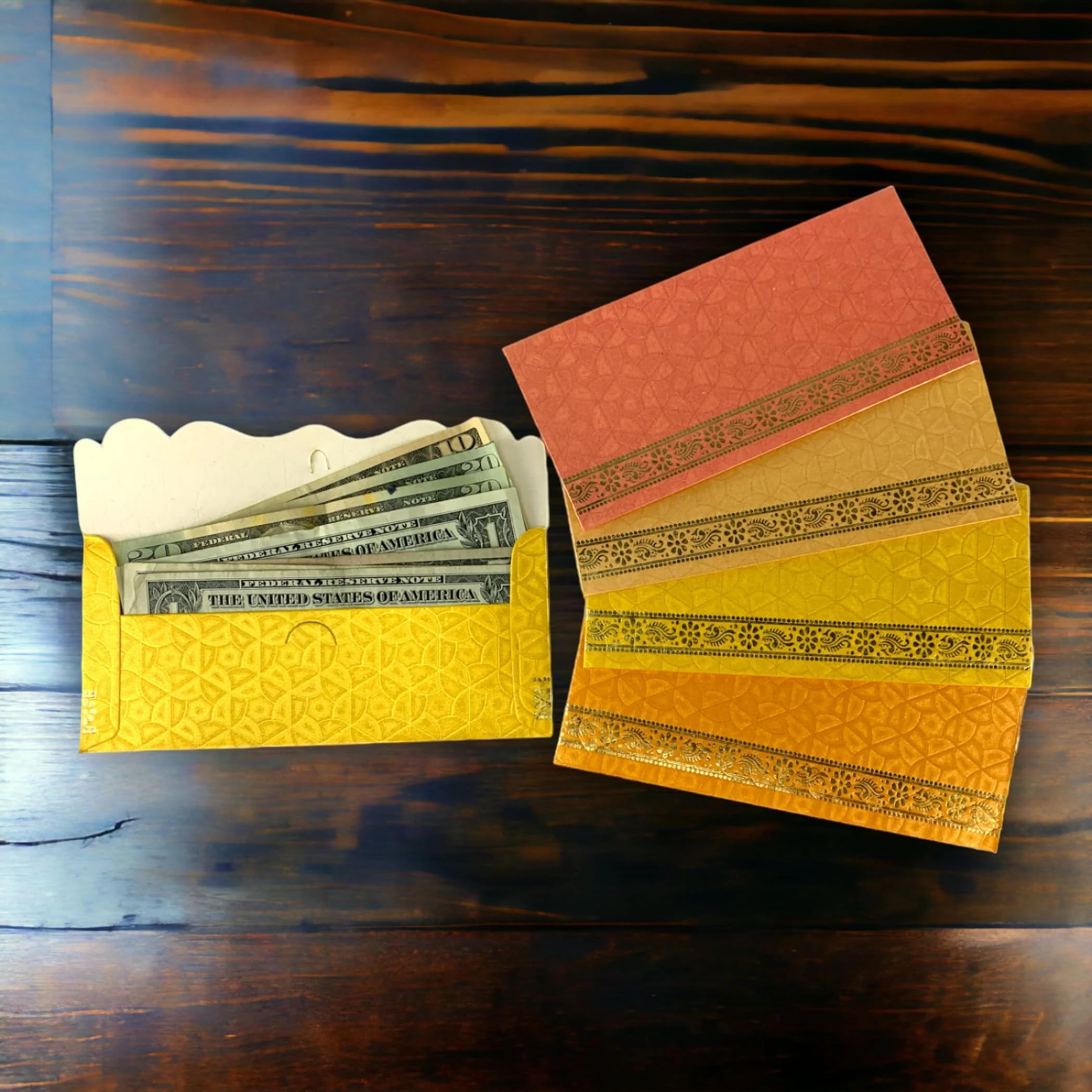 Money Envelopes Gold Laser Cut For Cash Gifts, Ideal For Wedding ...