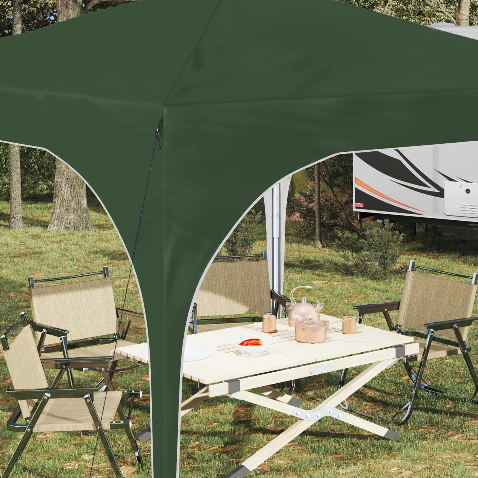 Pop-up Partyzelt 290x290 cm Anthrazit Höhenverstellbar UV-Schutz