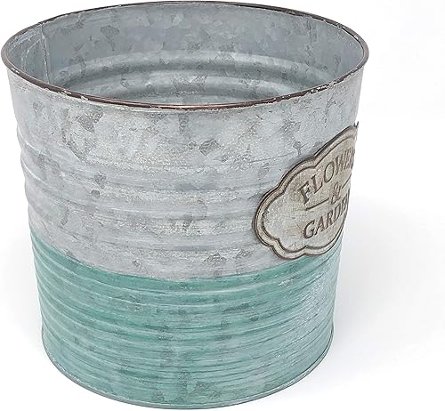 Miniatura 10 de allgala Maceta galvanizada para decoración interior y exterior-6 "-HD60074