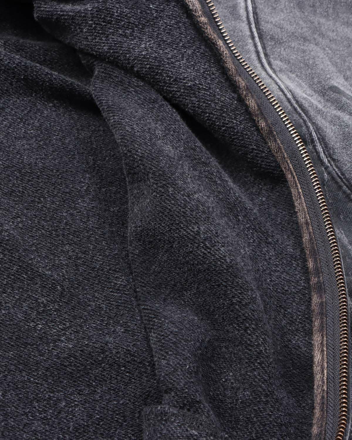 [エムシーディ] エージング ヘビーウェイト フルジップ パーカー メンズ ストリート系 サーフ カジュアル ウェア 服 秋 冬 2