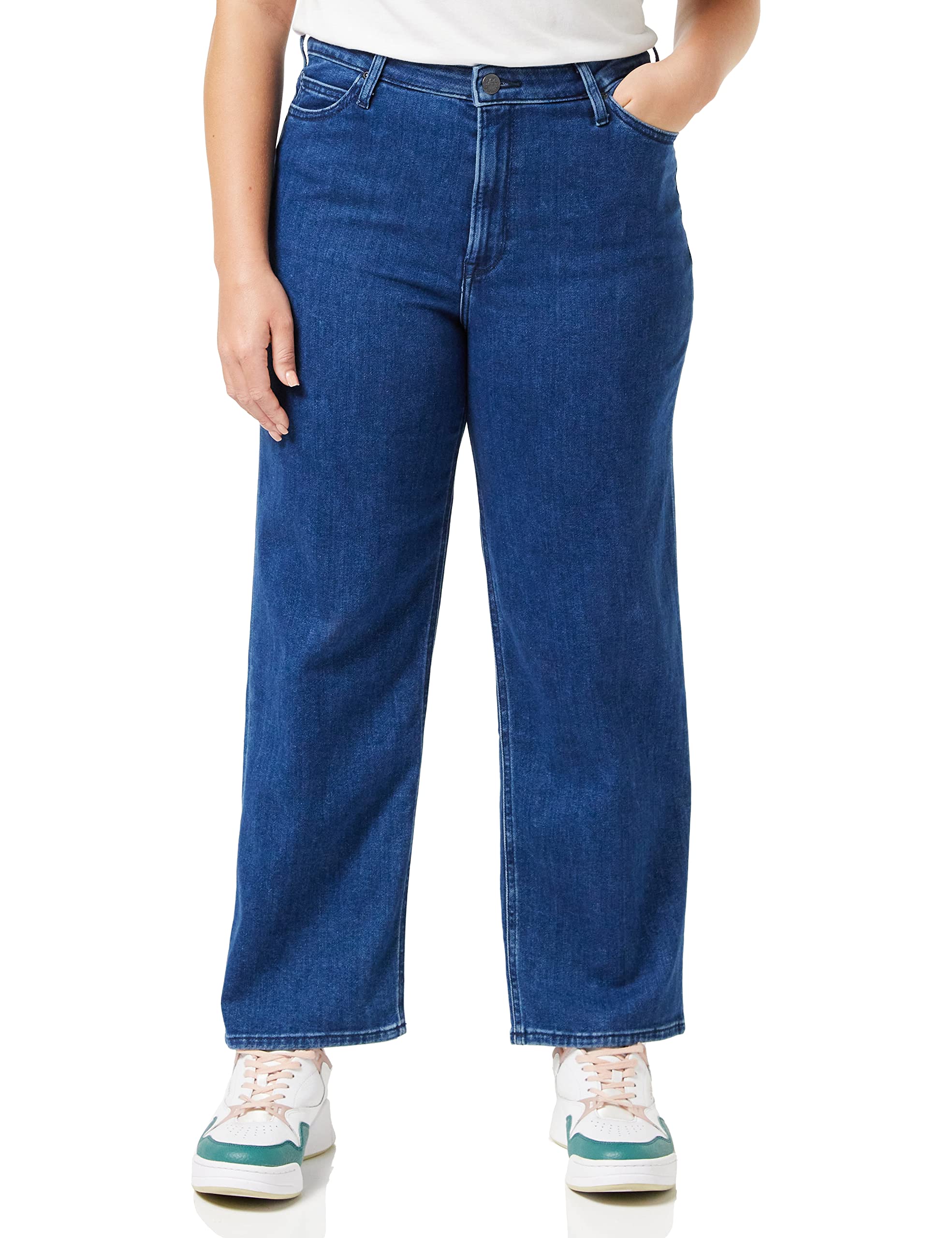 Lee womens WIDE LEG LONG Jeans