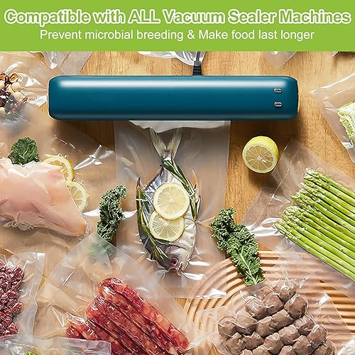 Miniatura 7 de Bolsas selladoras al vacío, rollo de sellado al vacío sin BPA para guardar alimentos, sellar una comida, bolsas de vacío de alimentos de grado