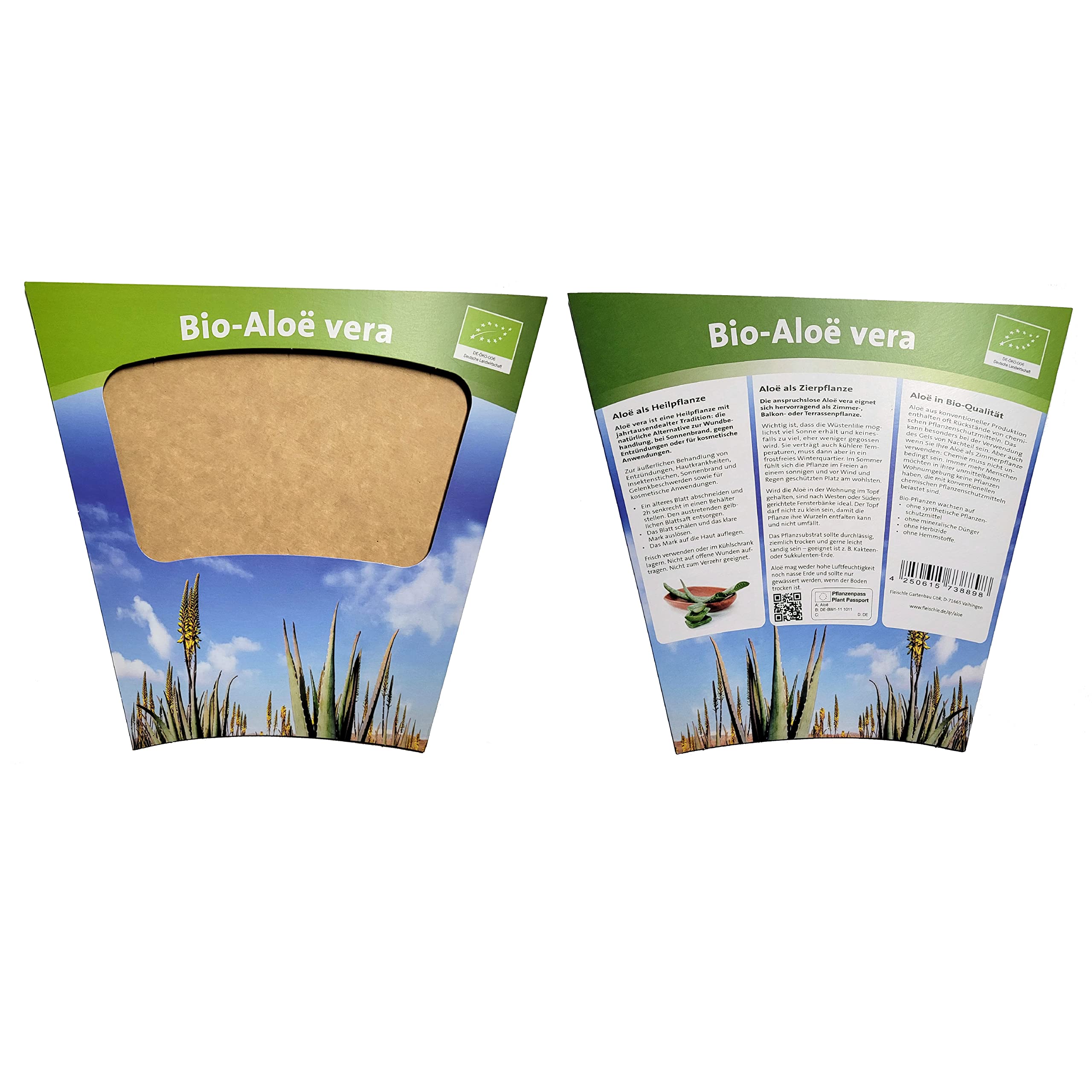 BIO Echte Alo vera, 2 Stck  sehr pflegeleichte Zimmerpflanze  Heilpflanze  BIOLAND-Qualitt, garantiert frei von synthetischen  Pflanzenschutzmitteln  mit Geschenkverpackung  : Amazon.de: Garten
