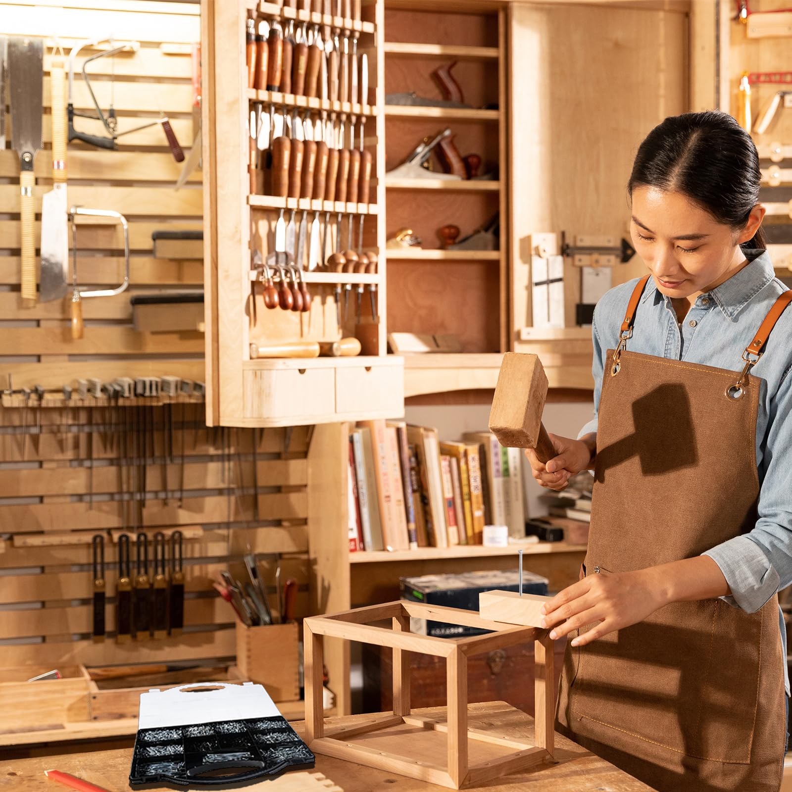 Hardware-Nägel-Sortiment-Set, 600 verzinkte Nägel, zum Aufhängen von Bildern, inklusive Finish, Draht, gemeinsame Nägel